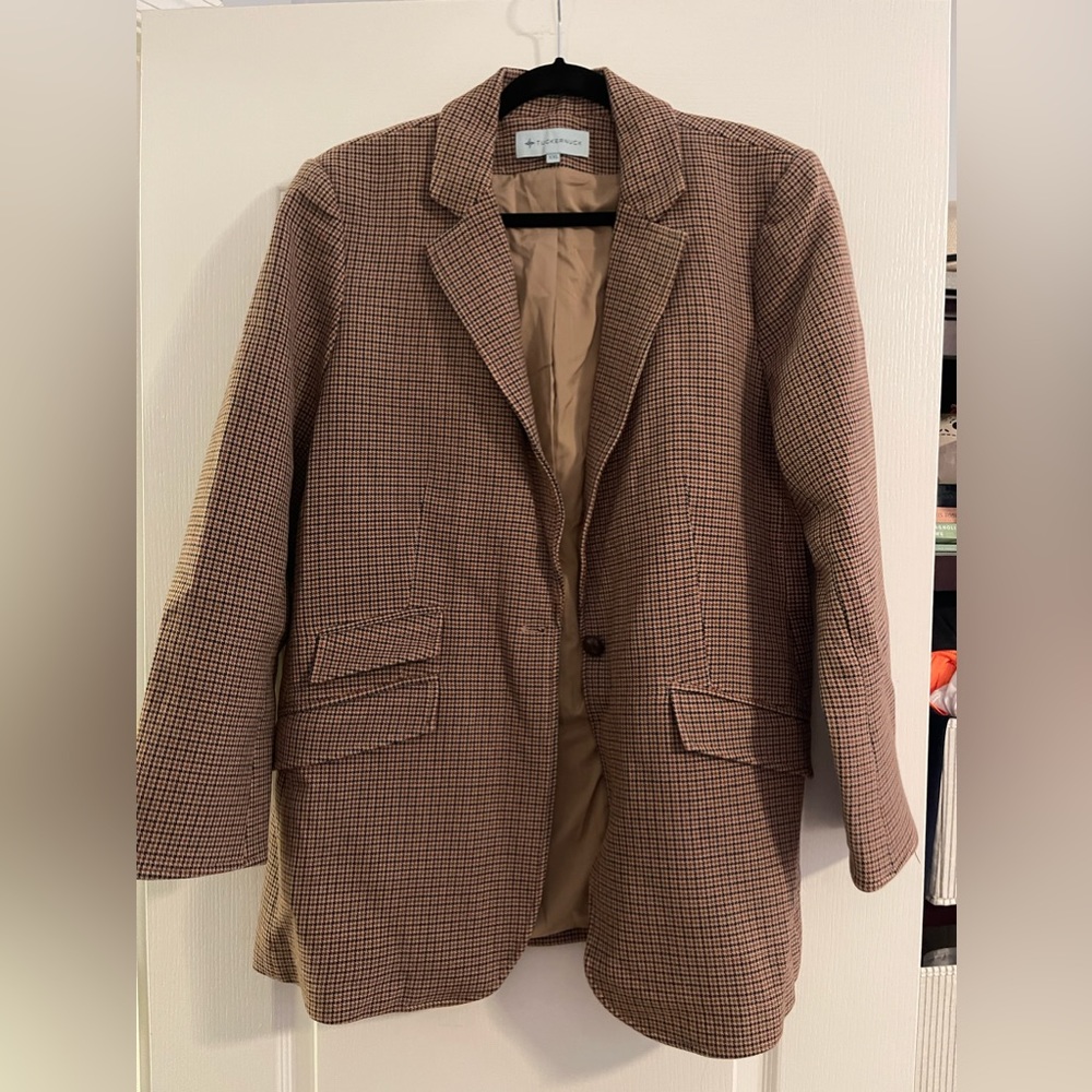 NWT Tuckernuck Houndstooth blazer XXL